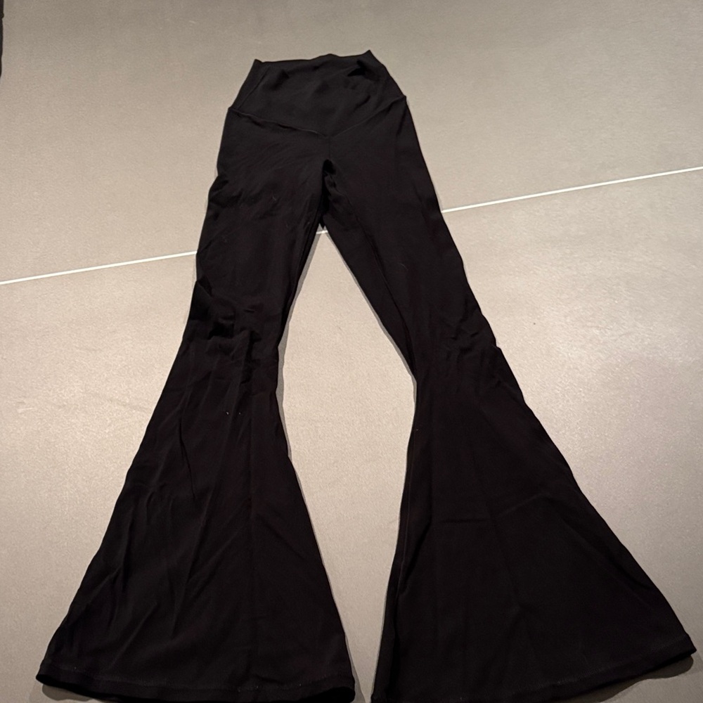 Aerie Black Flared Trousers